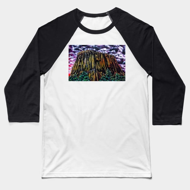 Close Encounters Baseball T-Shirt by SeanKalleyArt